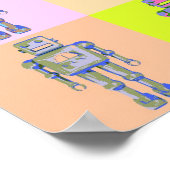 Retro Pop Art Robots v1 Poster (Hoek)