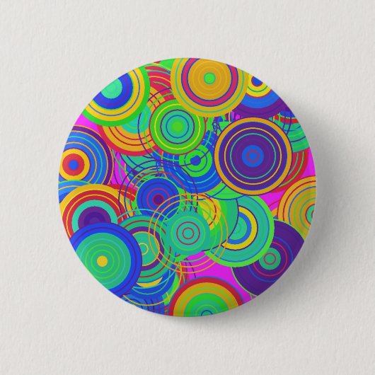 Retro Pop Art Ronde Button 5,7 Cm (Voorkant)
