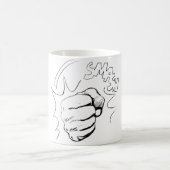 Retro Pop Art Smash Schets Koffie Mok (Center)