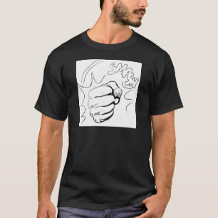 Retro Pop Art Smash Schets T-shirt