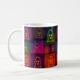 Retro Pop Art Spook Raster Halloween Uitnodiging P Koffiemok