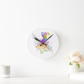 RETRO POP ART STER RONDE KLOK (Huis)