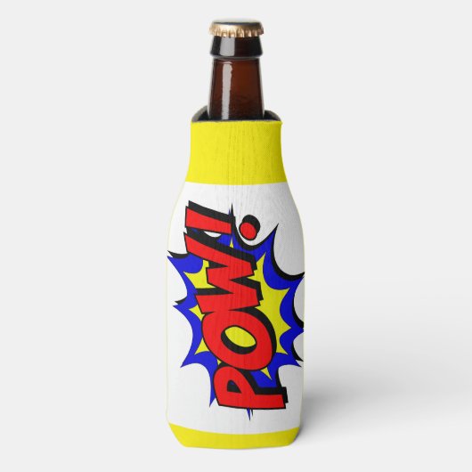 Retro Pop Art, Stripboek Pow! Flesjeskoeler (Fles Voorkant)