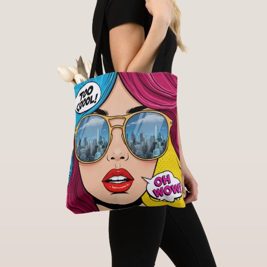 Retro Pop Art Tote Bag (Dichtbij)