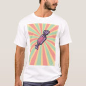 Retro Pop Art Verpakte Snoepjes T-shirt (Voorkant)