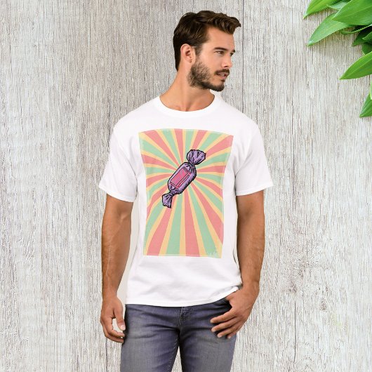 Retro Pop Art Verpakte Snoepjes T-shirt