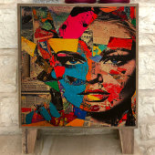 Retro Pop Art Woman Decoupage Tissue Papier