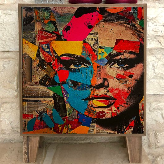 Retro Pop Art Woman Decoupage Tissue Papier