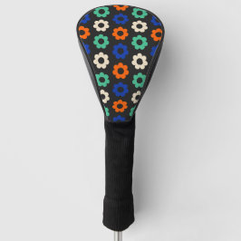 Retro Pop Bloem Patroon Vrouwen Golf Driver Golfheadcover