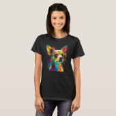 Retro Pop Chihuahua Breed Art T-shirt (Voorkant volledig)