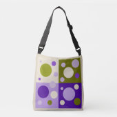 RETRO POP CIRCLE CANVAS TAS. CROSSBODY TAS (Voorkant)