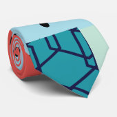 Retro Pop Collage Abstract Stropdas (Opgerold)