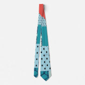 Retro Pop Collage Abstract Stropdas (Achterkant)