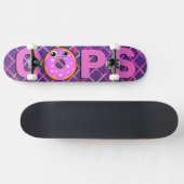 Retro Pop Cop Love Persoonlijk Skateboard (Horizontaal)