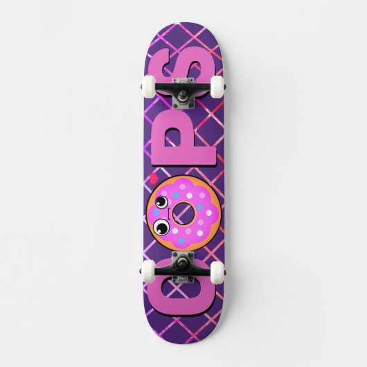 Retro Pop Cop Love Persoonlijk Skateboard (Voorkant)