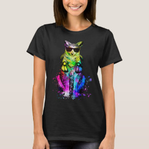 Retro Pop Coyote Gamer met Hoofdtelefoon T-shirt