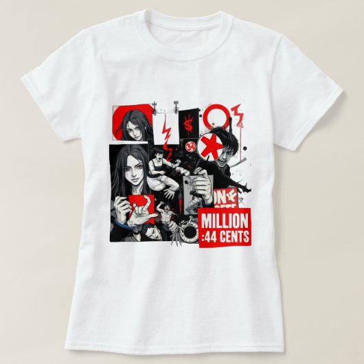 Retro pop culture T-Shirt (Design voorkant)