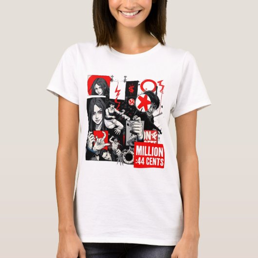 Retro pop culture T-Shirt (Voorkant)
