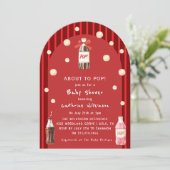 Retro Pop Fles Baby Shower Kaart (Staand voorkant)