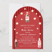 Retro Pop Fles Baby Shower Kaart (Voorkant)