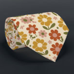 Retro Pop Floral Pattern Stropdas<br><div class="desc">A bold retro pop floral pattern featuring stylized blooms and warm nostalgic colors. This playful vintage-inspired design captures the fun spirit of classic retro patterns.</div>