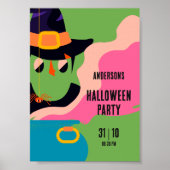 Retro Pop Halloween  Kostuumfeest Poster (Voorkant)