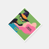 Retro Pop Halloween  Kostuumfeest Servet (Hoek)