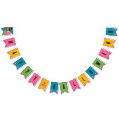 Retro Pop Halloween  Kostuumfeest Vlaggetjes (Alle)