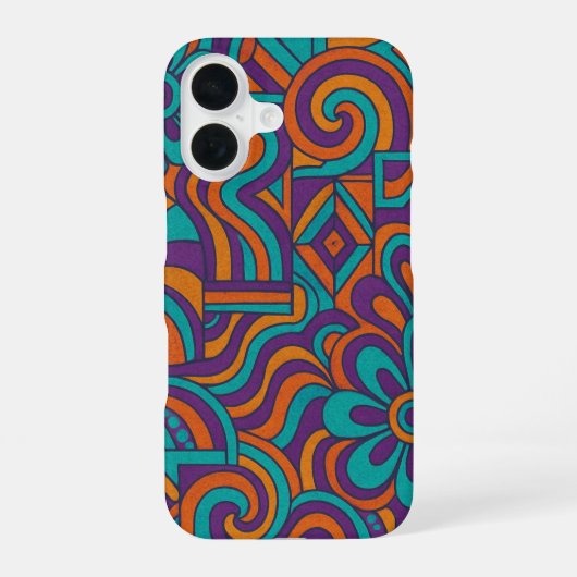 Retro Pop iPhone 16 Hoesje (Achterkant)