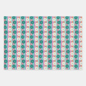 Retro Pop Kerstset 2 Inpakpapier Vel (Voorkant 2)