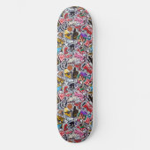 Retro Pop Kleurrijk Skateboard Design (Voorkant)