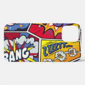 Retro pop kunst, komisch schreeuwpatroon. Case-Mate iPhone case (Achterkant (horizontaal))