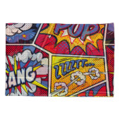 Retro pop kunst, komisch schreeuwpatroon. kussensloop (Achterkant)