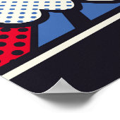 Retro pop kunst, komisch schreeuwpatroon. poster (Hoek)