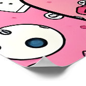 Retro pop kunst meisje poster (Hoek)