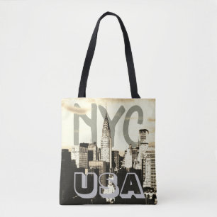 Retro Pop Kunststrip New York City NYC USA Tote Bag