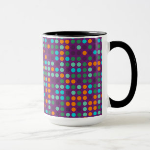 Retro Pop Polka Dot Mosaic Pattern #6 Mok