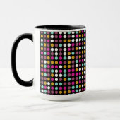 Retro Pop Polka Dot Mosaic Pattern #9 Mok (Links)
