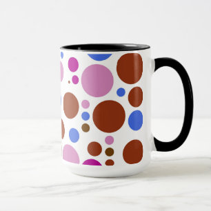 Retro Pop Polka Dot Mosaic Pattern Mok