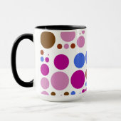 Retro Pop Polka Dot Mosaic Pattern Mok (Links)