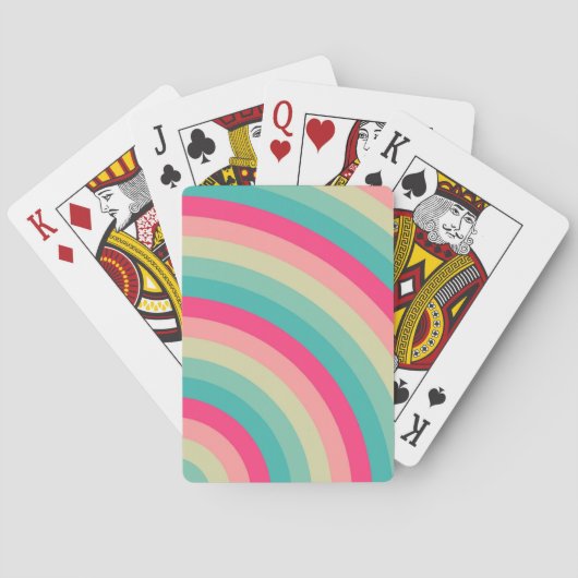 Retro Pop radiantie Pokerkaarten (Achterkant)