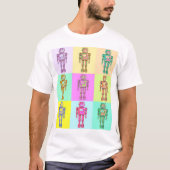 Retro Pop Robot v1 T-shirt (Voorkant)