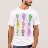 Retro Pop Robot v2 T-shirt (Voorkant)