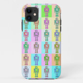 Retro Pop Robots Case-Mate iPhone Case (Achterkant)
