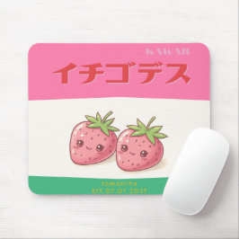 Retro Pop Strawberry Charm - Harajuku Kawaii Style Muismat