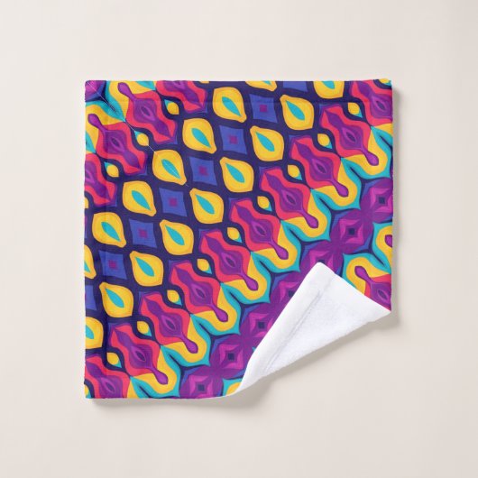 Retro Pop Teardrops Bold Bad Handdoek (Wasdoekje)