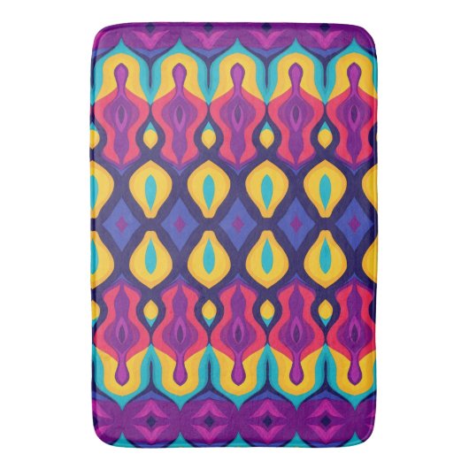 Retro Pop Teardrops Bold Badmat (Voorkant Verticaal)