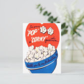 Retro pop Valentijn briefkaart (Staand voorkant)