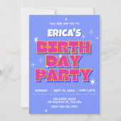 Retro pop verjaardag kaart (Voorkant)