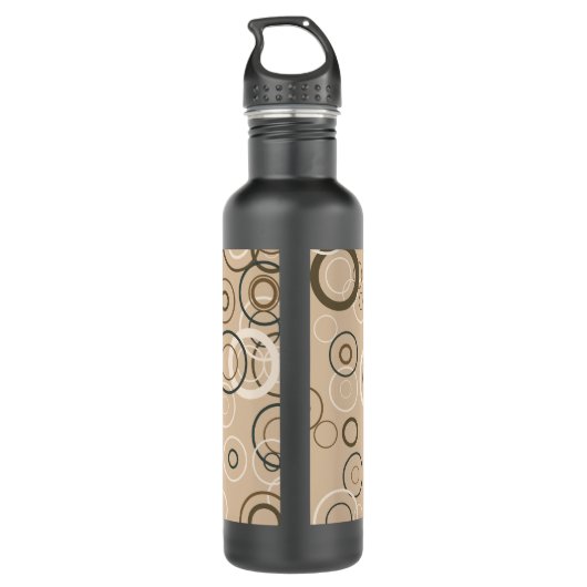  Retro Pop viares Abstracte kunst Waterfles (Achterkant)